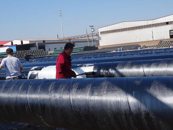 黑/蓝色3PE防腐螺旋钢管