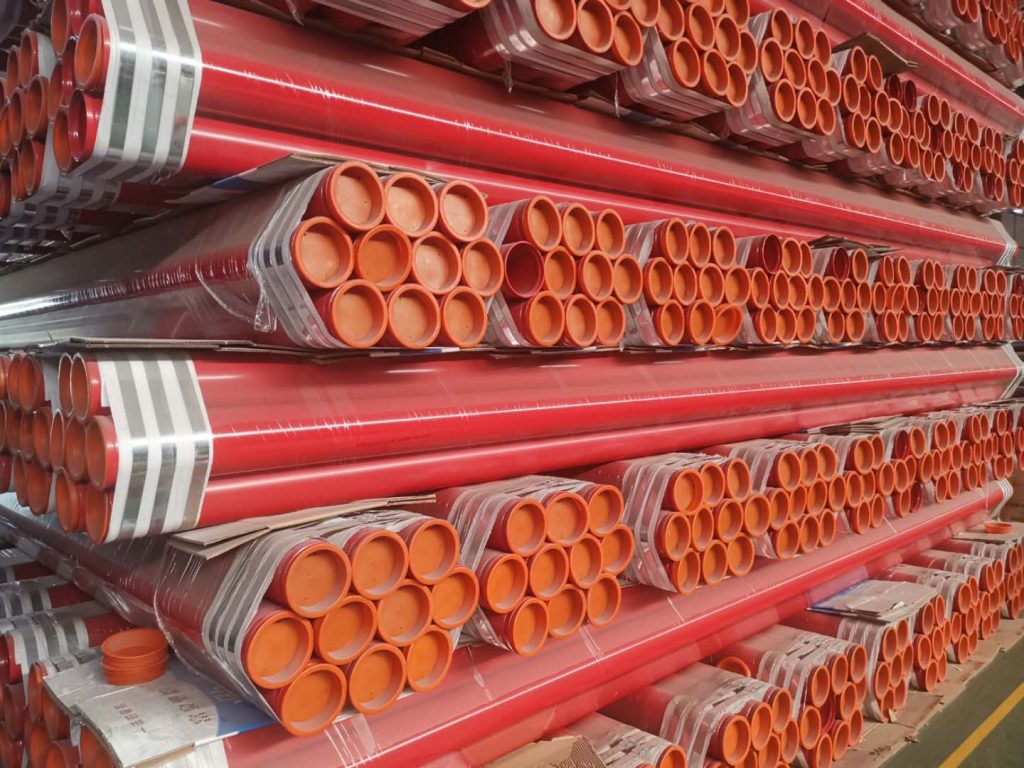 医院消防管道工程DN100-DN150消防涂塑钢管